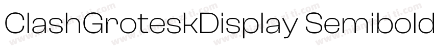 ClashGroteskDisplay Semibold字体转换